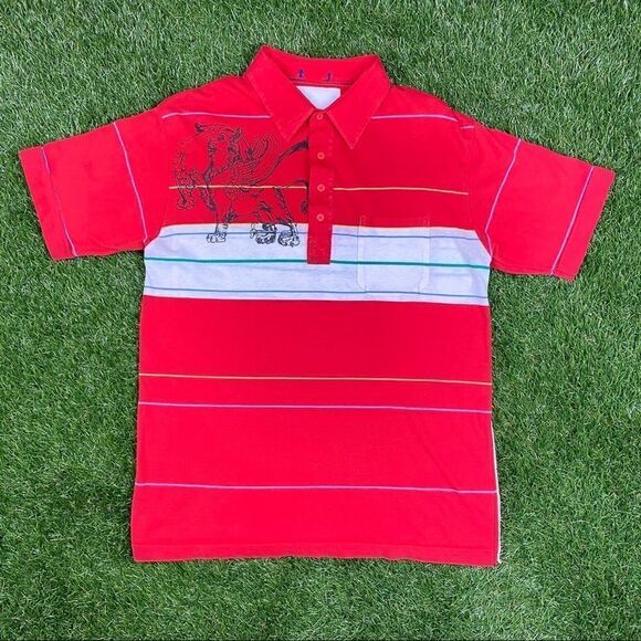 Rolland Berry Create Vintage Cut & Sew Polo Shirt - Picture 1 of 6